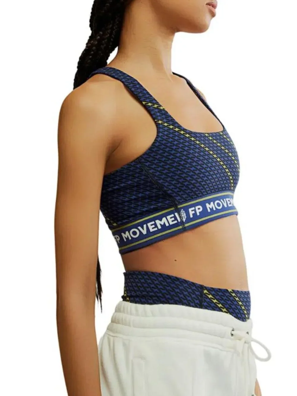 FP MOVEMENT BY FREE PEOPLE Women's Never Better Sports Bra Size XL Black Combo